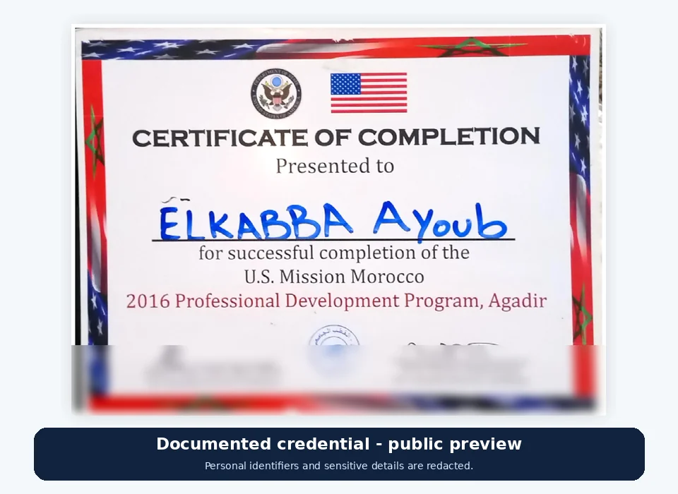 برنامج التطوير المهني
